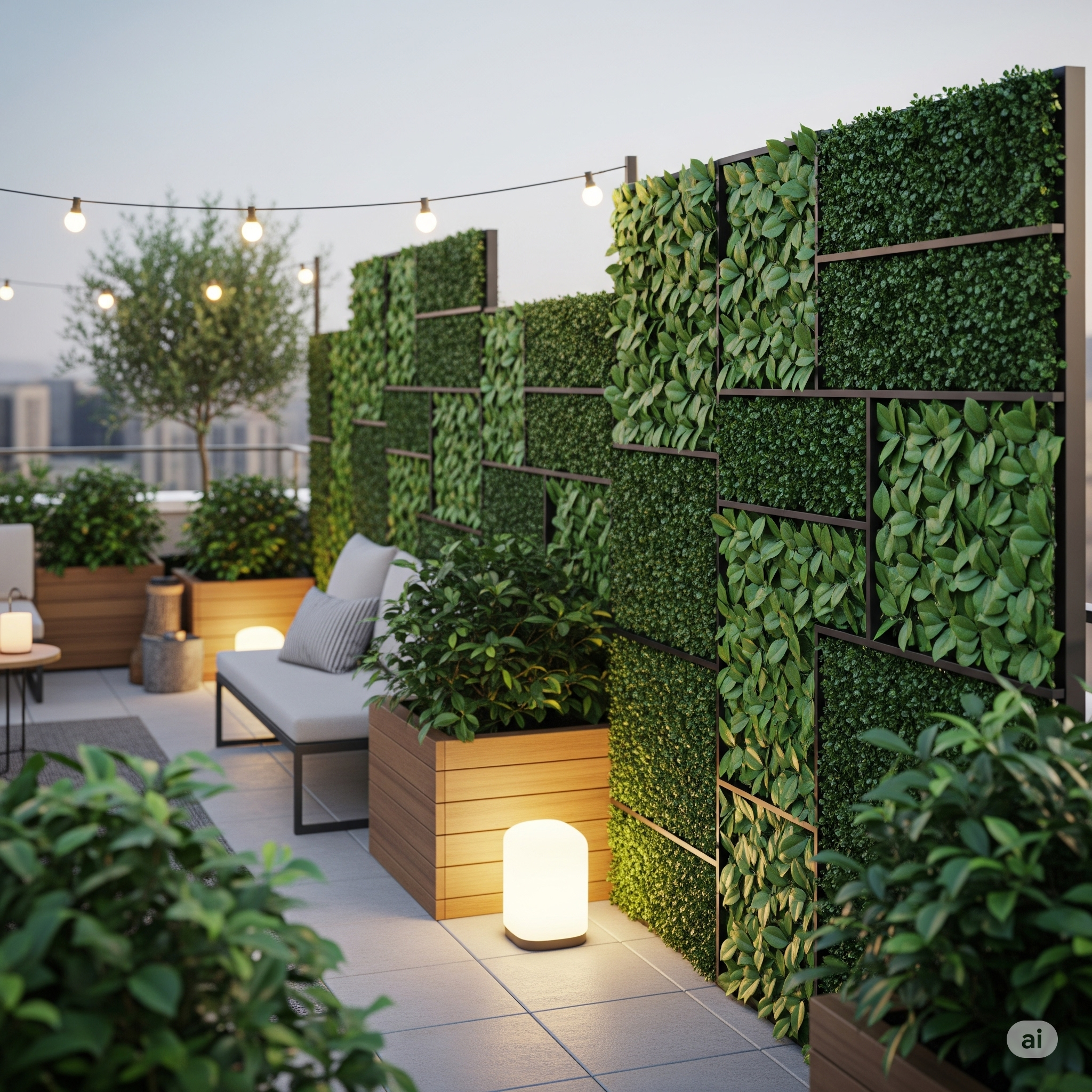 Artificial Privacy Leaf Screen 3